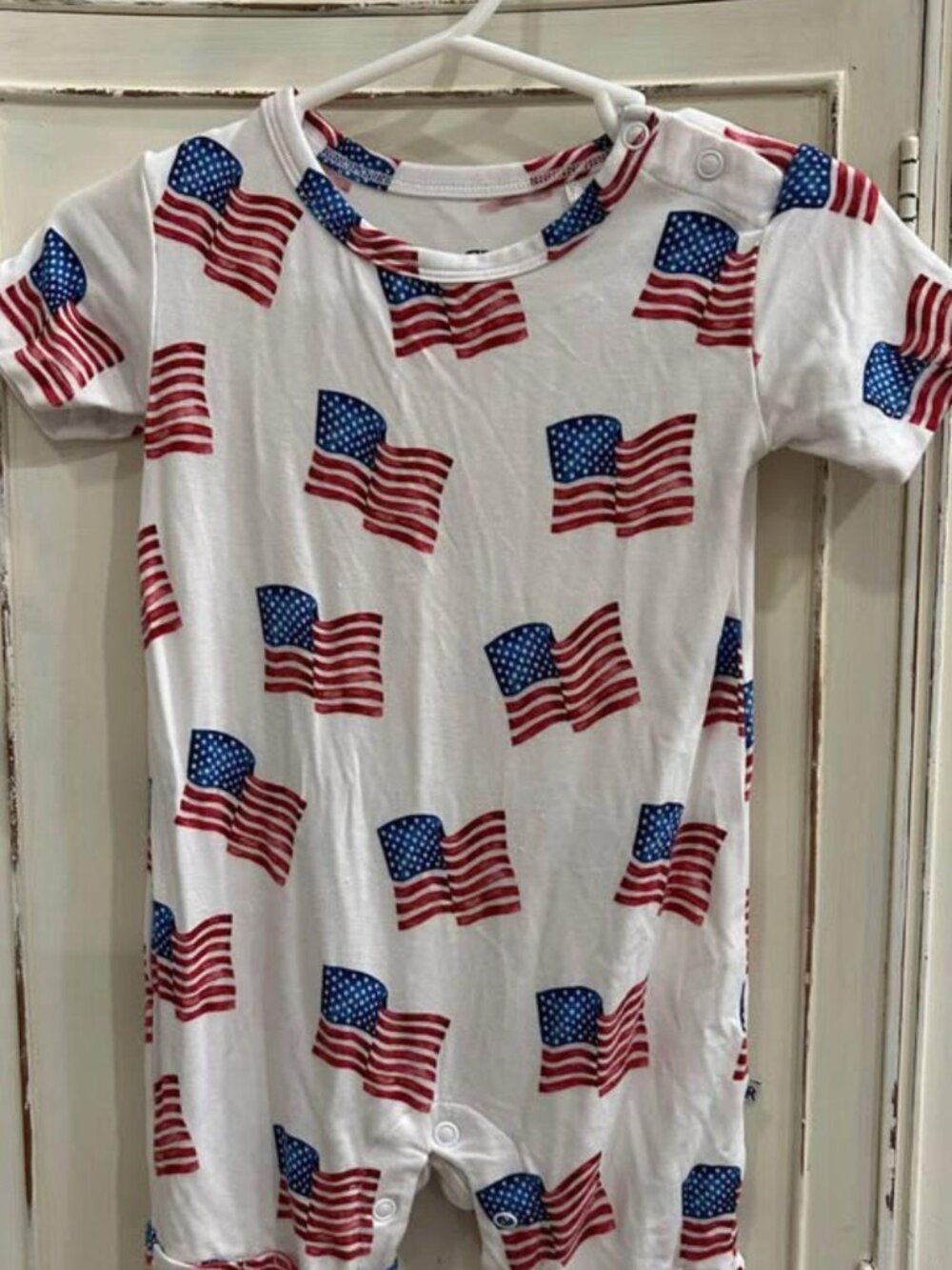 Bums & Roses Fourth of July Onesie